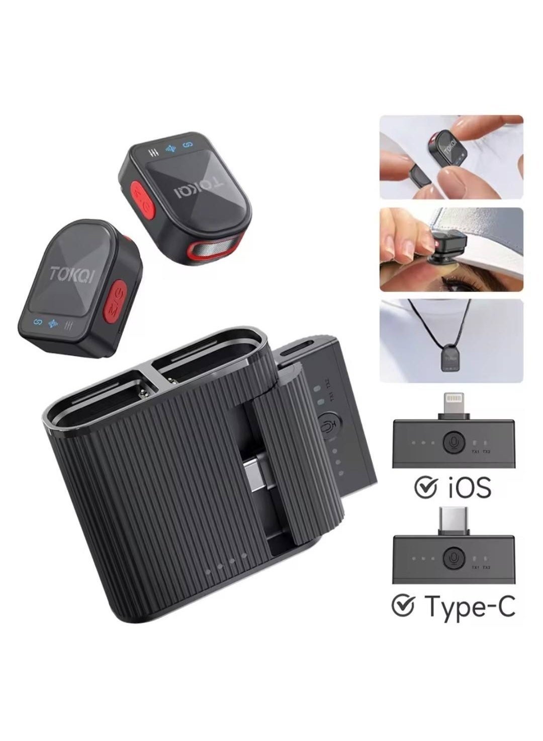 TOKQI TOKQI H01 Wireless Lavalier Microphone wireless